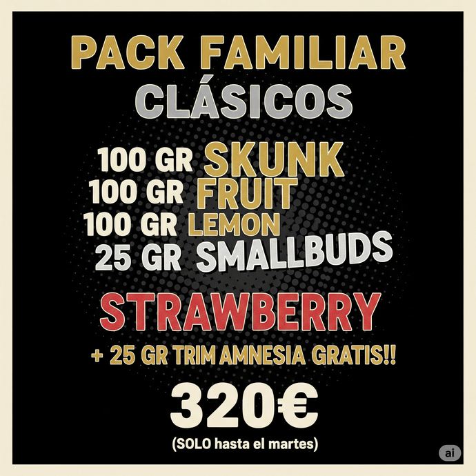 PACK FAMILIAR CLASICOS CBD GRATIS