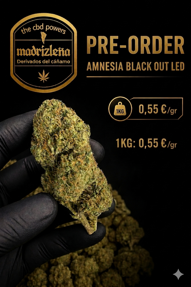 Amnesia premium CBD BLACK OUT LED