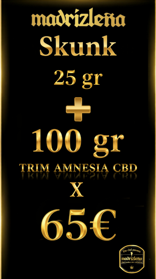 Skunk CBD + TRIM AMNESIA de calidad